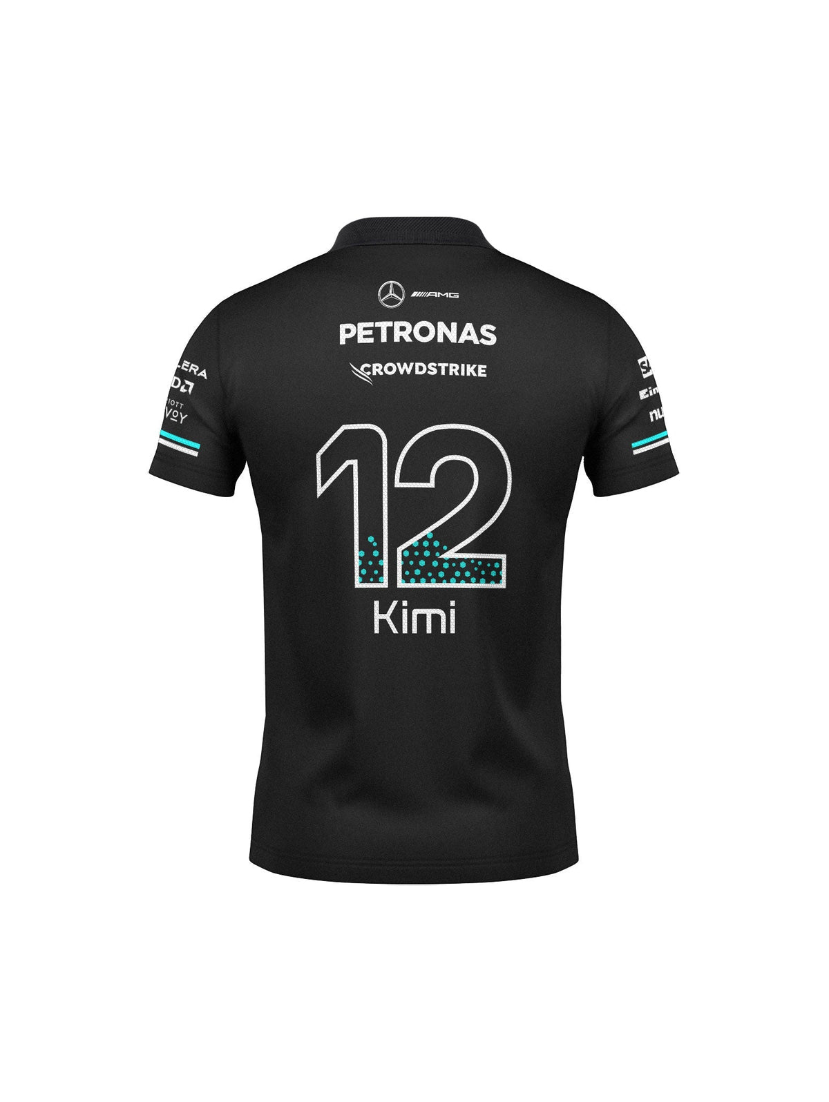 Camiseta Polo Mercedes Kimi Antonelli Preto 2025