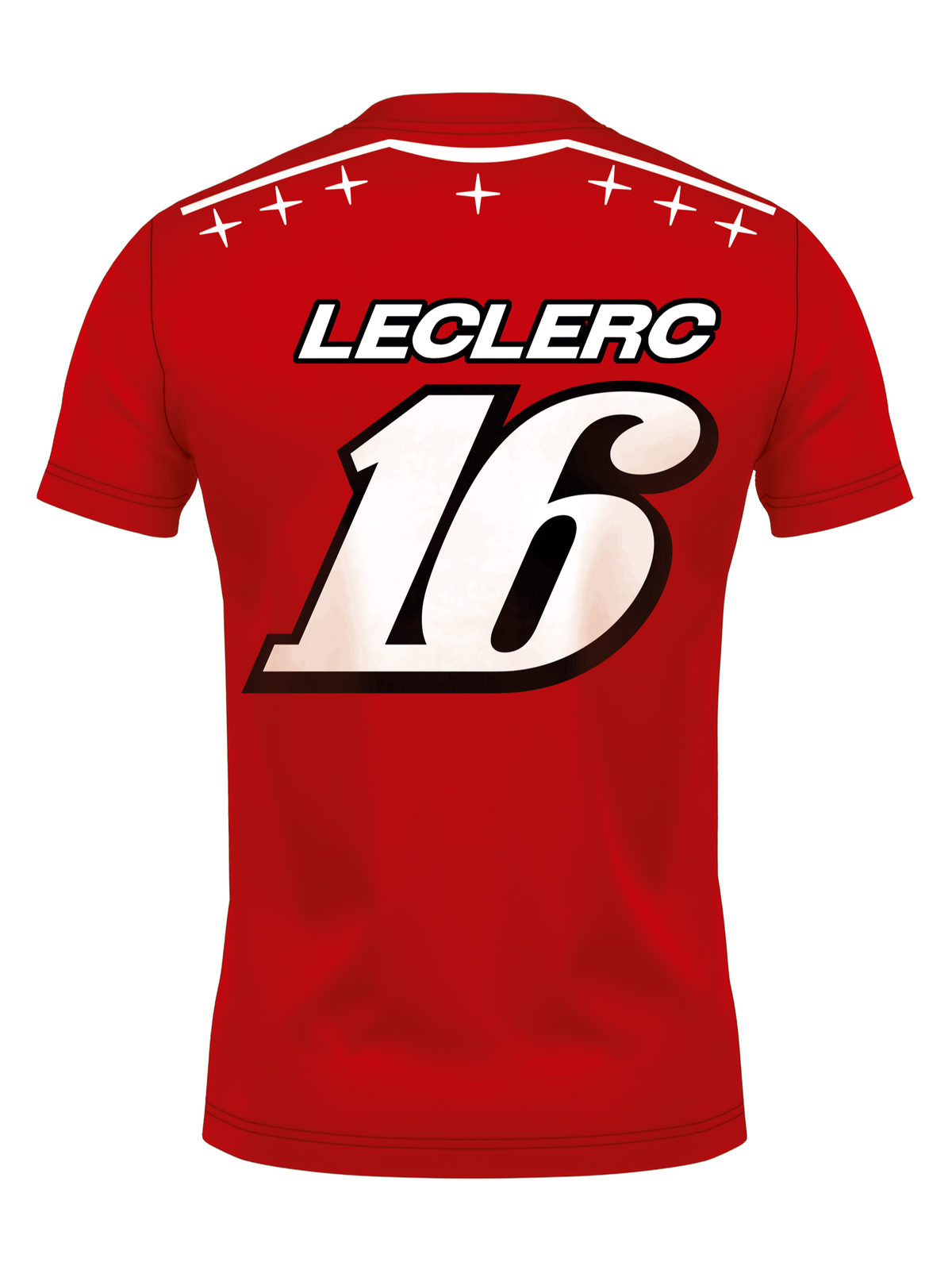 Camiseta Algodão Charles Leclerc Edição Monza 2026 Vermelha