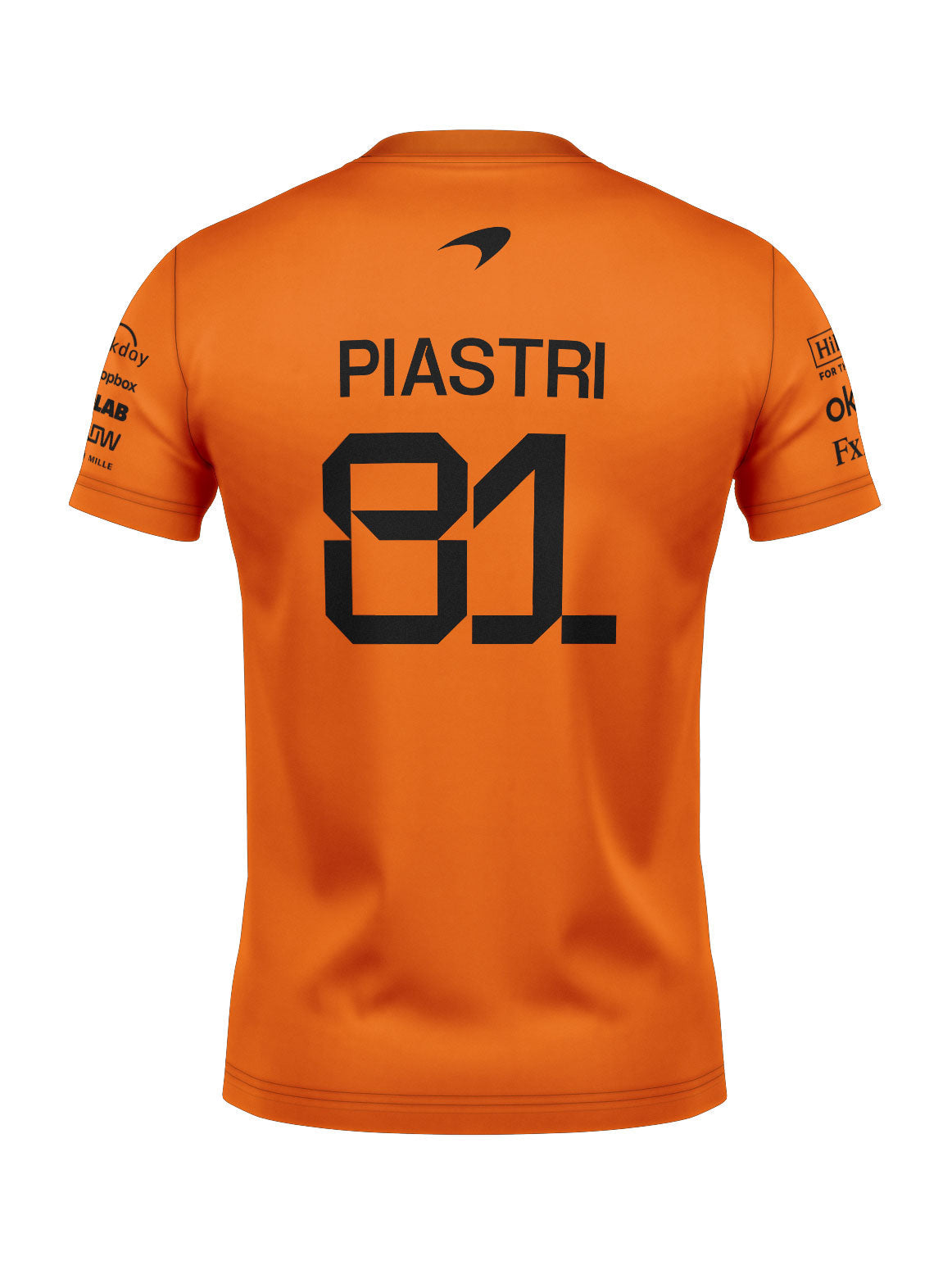 Camiseta Algodão Mclaren Oscar Piastri Laranja 2025