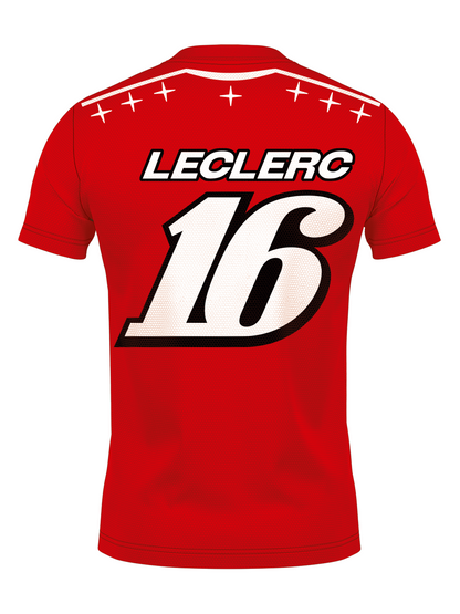 Camiseta Dryfit Charles Leclerc Edição Monza 2026 Vermelha