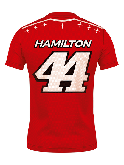 Camiseta Dryfit Lewis Hamilton Edição Monza 2026 Vermelha