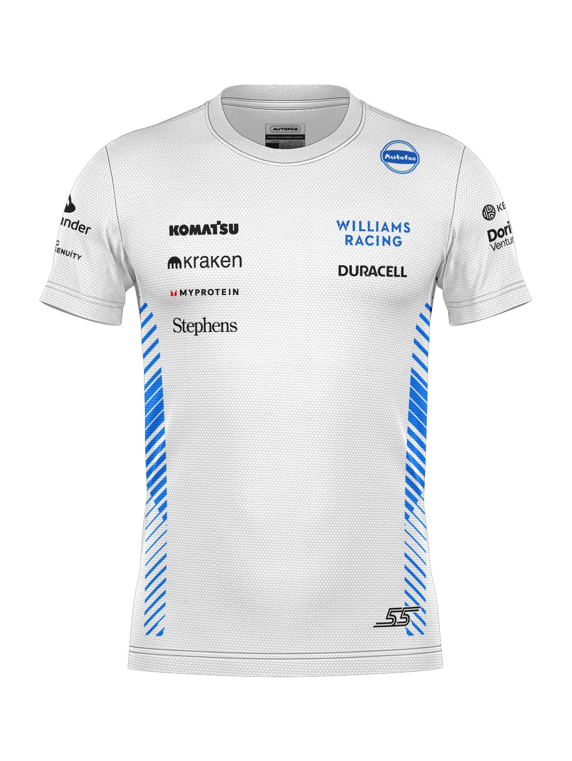 Camiseta Dryfit Williams Carlos Sainz Branco 2025