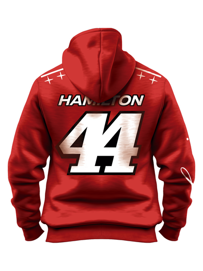 Moletom Canguru Lewis Hamilton Edição Monza 2026 Vermelho