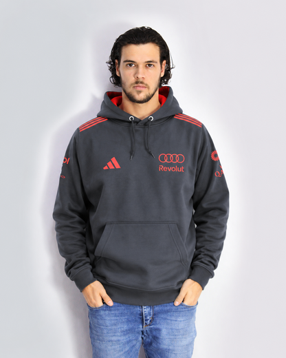 Moletom Canguru Audi F1 Red & Black 2026 Preto