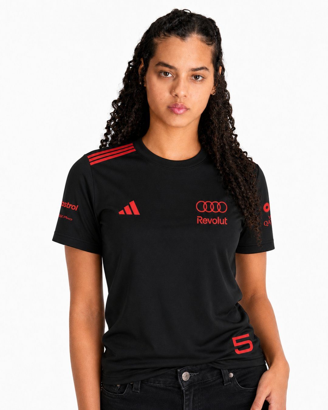 Camiseta Bortoleto Audi Edição Red & Black Algodão