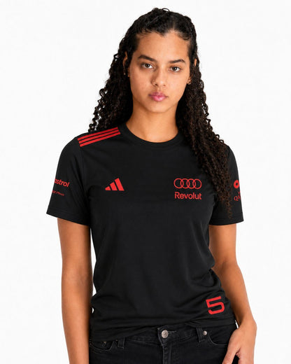 Camiseta Bortoleto Audi Edição Red & Black Algodão