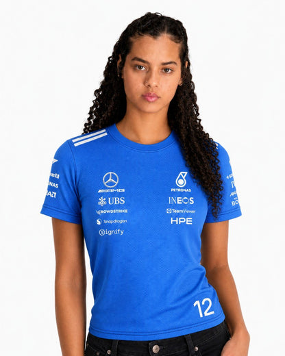 Camiseta Dryfit Kimi Antonelli Mercedes Blue Edition