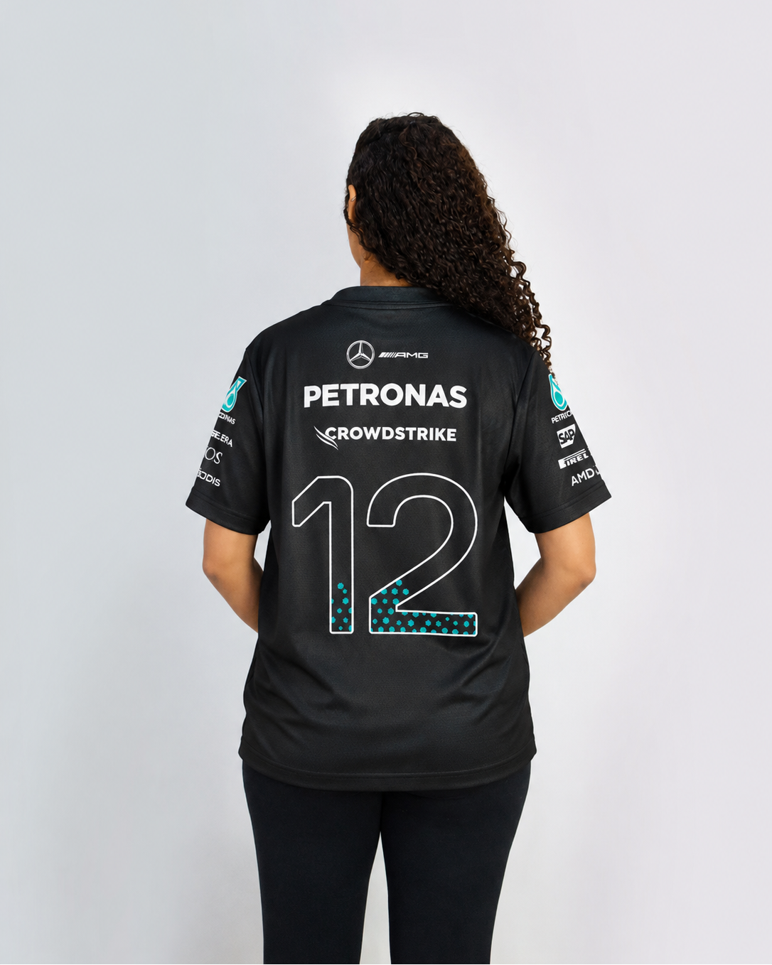 Camiseta Dryfit Kimi Antonelli Mercedes F1 2026 Preta