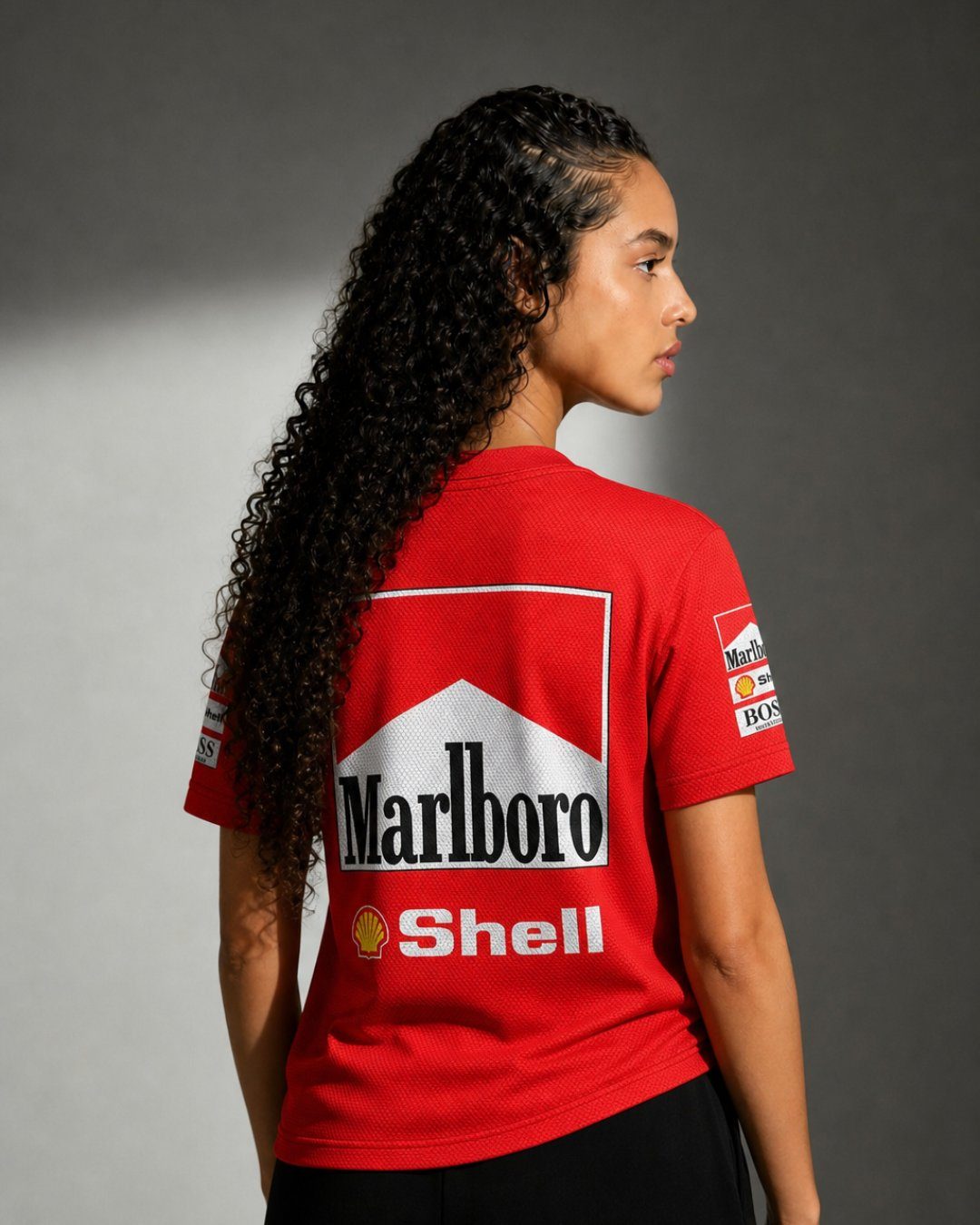 Camiseta Dryfit McLaren Marlboro Vermelho Retrô OB
