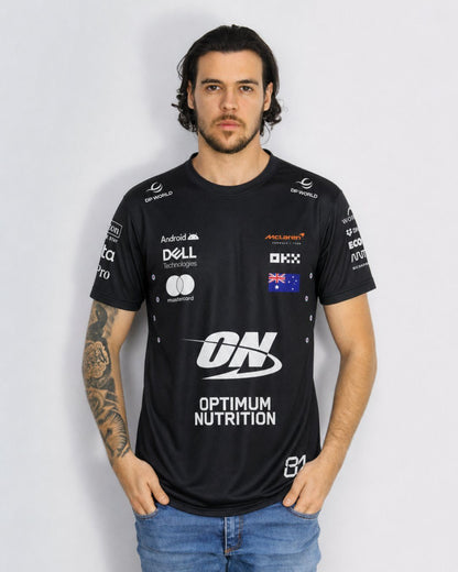 Camiseta Dryfit Mclaren Oscar Piastri Preto 2025