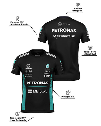 Camiseta Dryfit Mercedes F1 2026 Preta