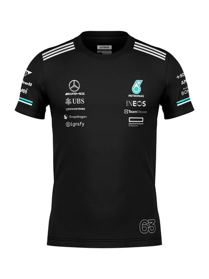 Camiseta Dryfit Mercedes George Russell Preto 2025