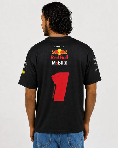 Camiseta Dryfit Red Bull Max Verstappen Preto 2025