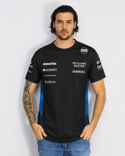 Camiseta Dryfit Williams Equipe Preto 2025