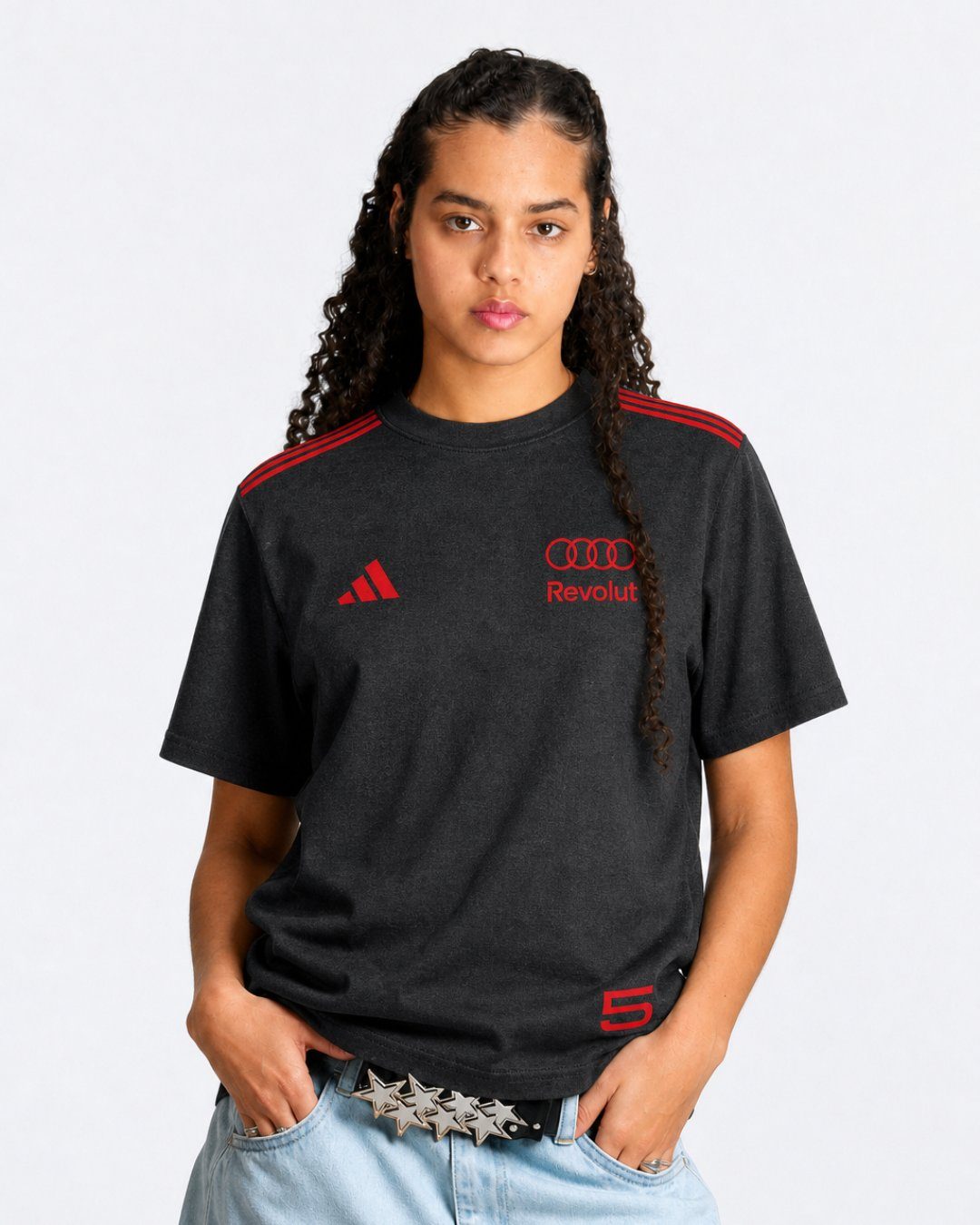 Camiseta Oversized Bortoleto Audi Edição Red & Black