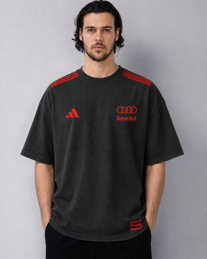 Camiseta Oversized Bortoleto Audi Edição Red & Black