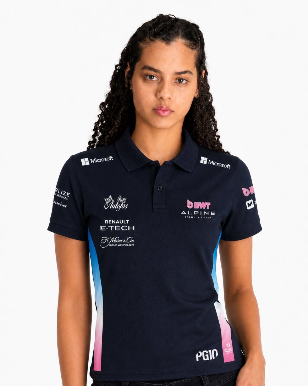 Camiseta Polo Alpine Pierre Gasly Azul Marinho 2025