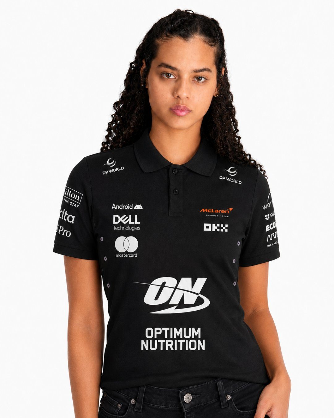 Camiseta Polo Mclaren Equipe Preto 2025