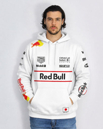 Moletom Canguru Edição Especial Japão Red Bull Branco 2025