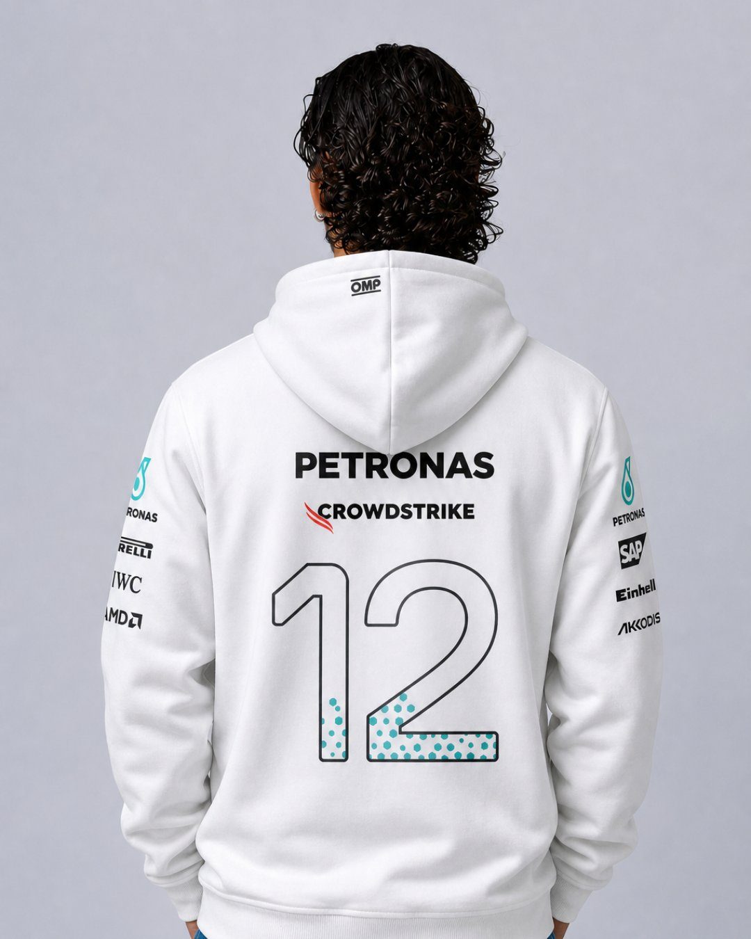 Moletom Canguru Kimi Antonelli Mercedes AMG 2026 Branco
